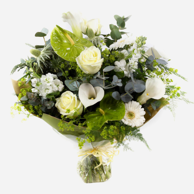 Sparkling Champagne - Send luxury at its finest with this breathtaking composition made with the most desirable blooms. If you're looking for that extra special gift with that added WOW factor - You’ve found it!
