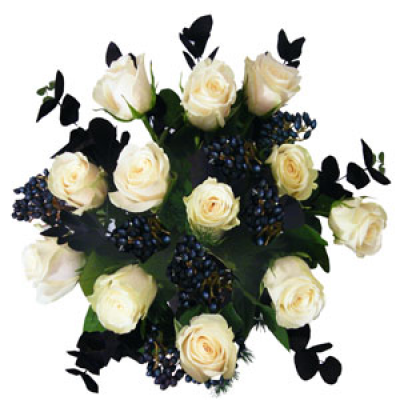 A Dozen White Roses - These long stem white roses are sure to impress and are available for local delivery in Chester. They come hand tied and gift wrapped in water. 48 hours may be required.